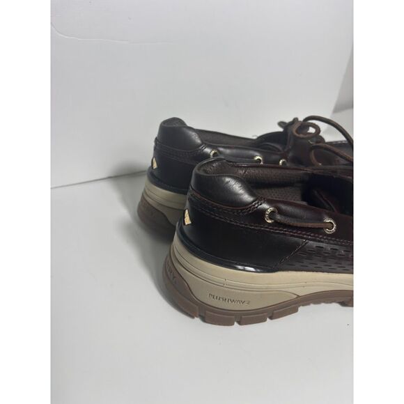 Sperry Billfish Boat Shoes Gold Cap Brown Leather Plushwave 8.5 Men's Preppy - Picture 3 of 6